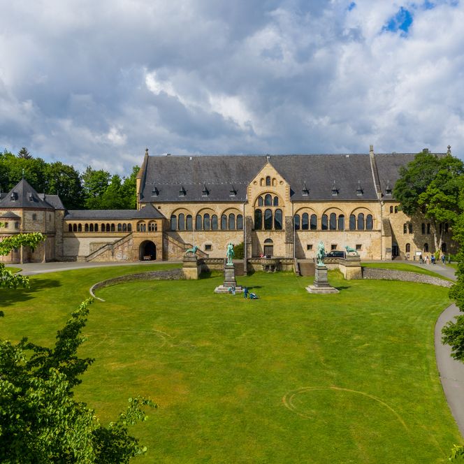 Blick auf die Kaiserpflaz in Goslar