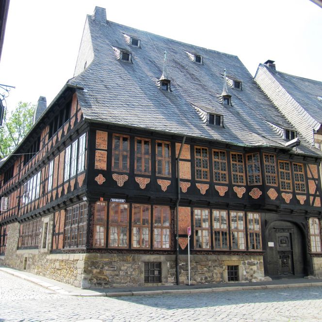 Blick auf die Fassade vom Siemenshaus in Goslar