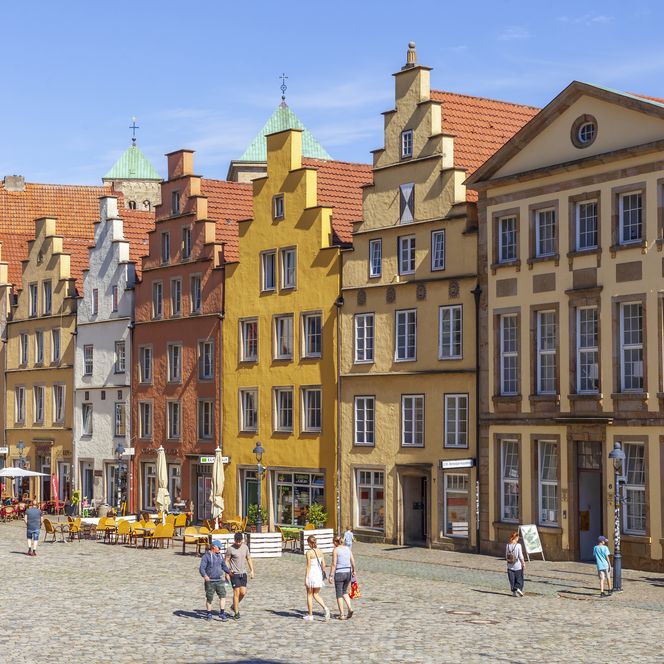 Osnabrücker Marktplatz mit Giebelhäusern