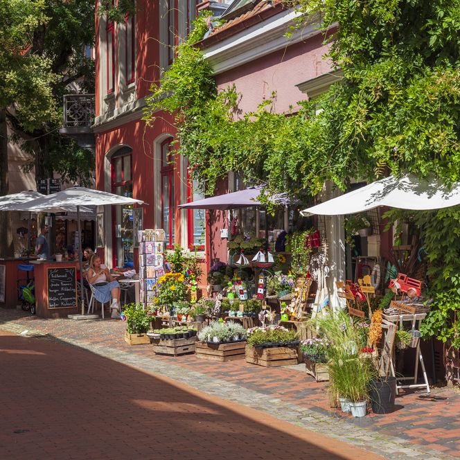 Gemütliche Innenstadt von Leer