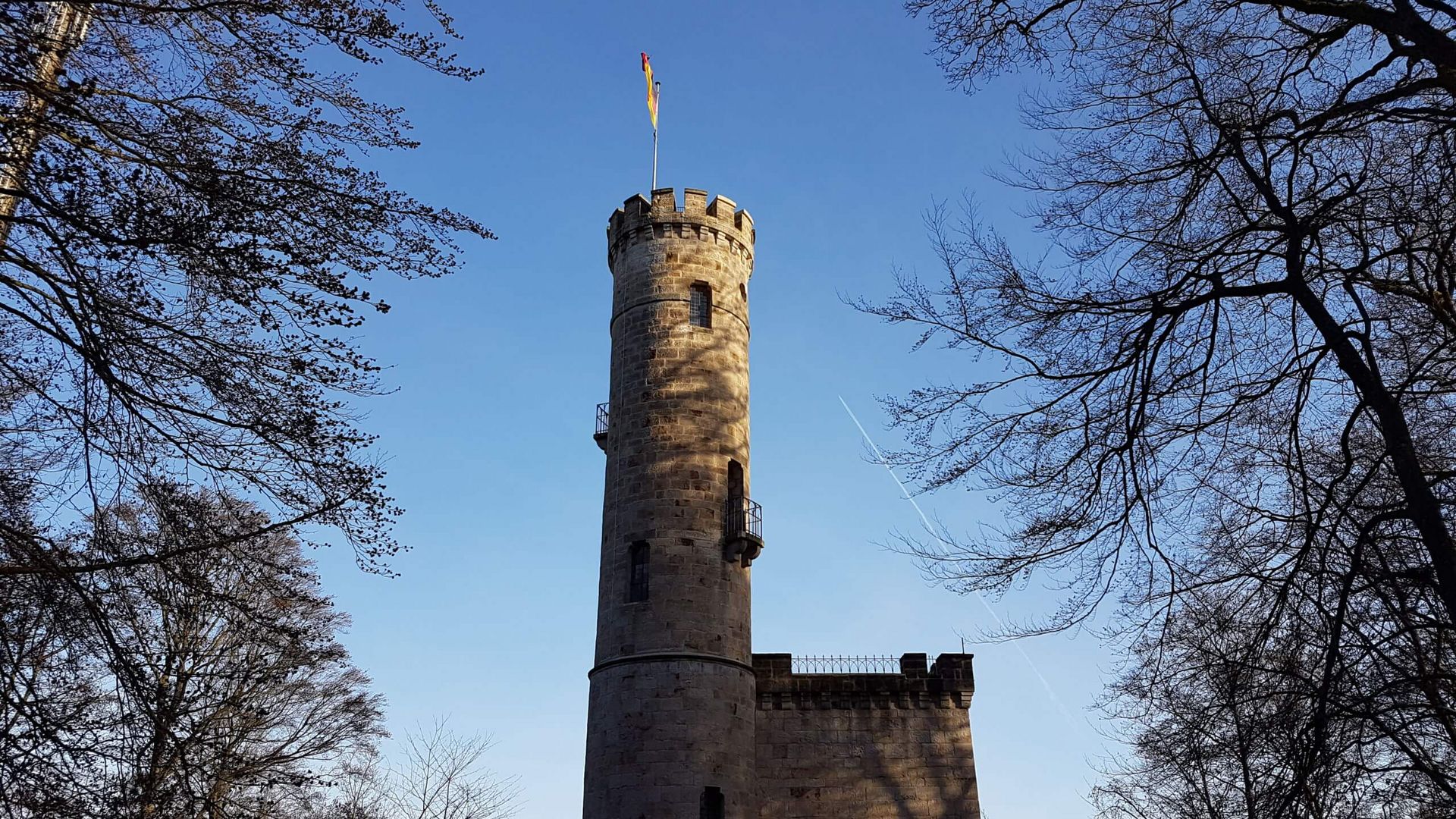 Blick auf die Tillyschanze im Winter, Hann. Münden