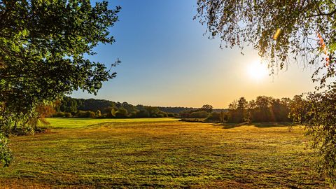Weiter Blick über die Felder im Ostetal