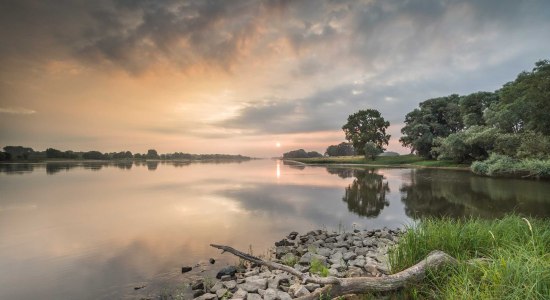 Ochtendstemming Elbe bij Gorleben, © TMN / Dieter Damschen