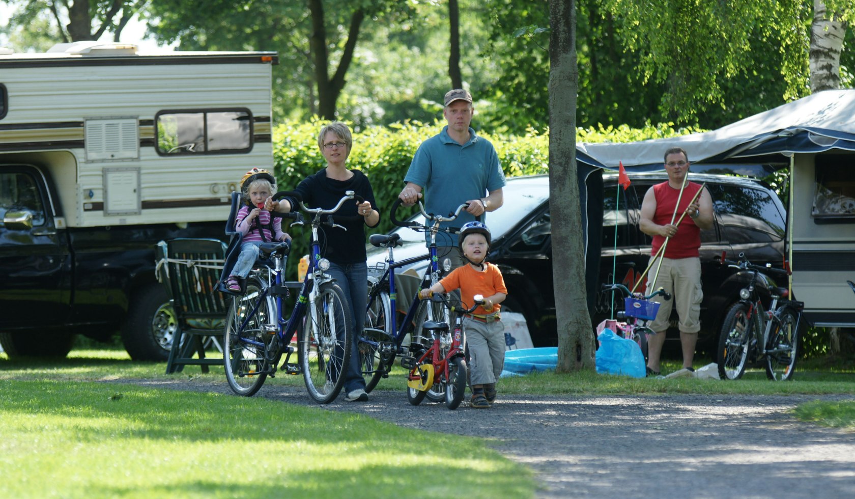 Vertrek voor een fietstocht op de Alfsee, © Alfsee Ferienpark