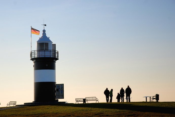 vuurtoren Kleiner Preusse Wremen, © Cuxland-Tourismus, Bernd Schlüsselburg