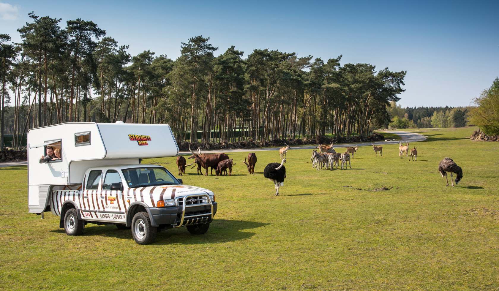 Blijf in het midden van de wilde dieren in het Serengeti-Park Hodenhagen, © Serengeti-Park Hodenhagen GmbH