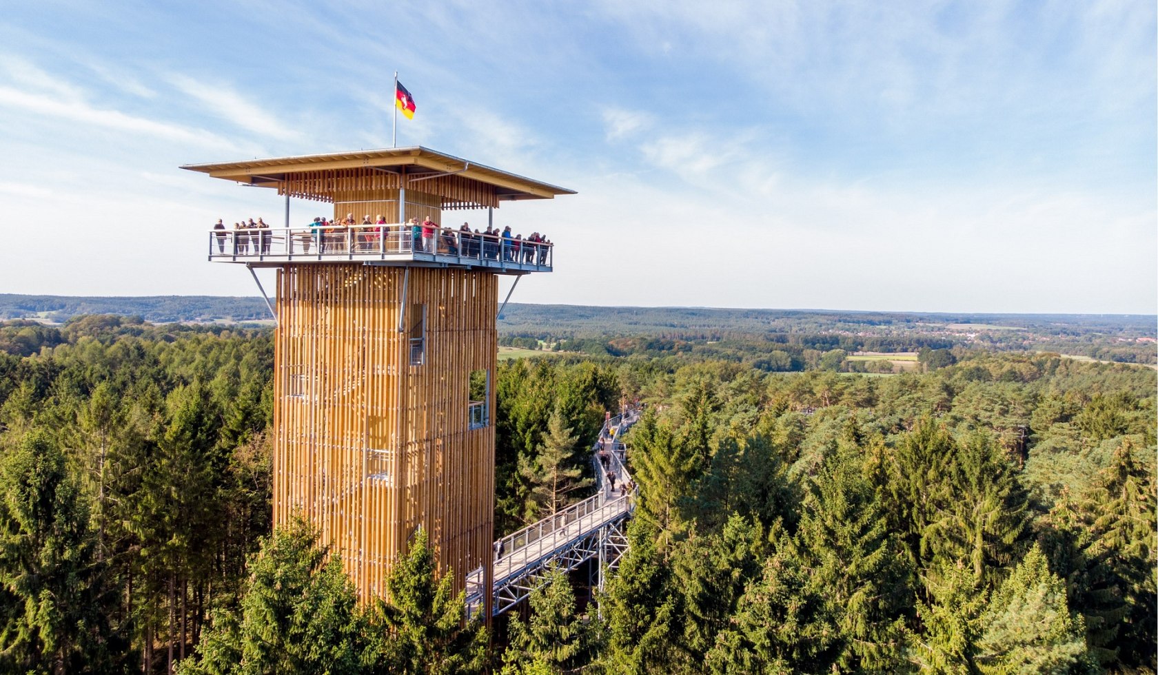 Aussichtsturm des Baumwipfelpfades, © Weitblick Tietz GmbH & Co. KG / Adrian Föhl