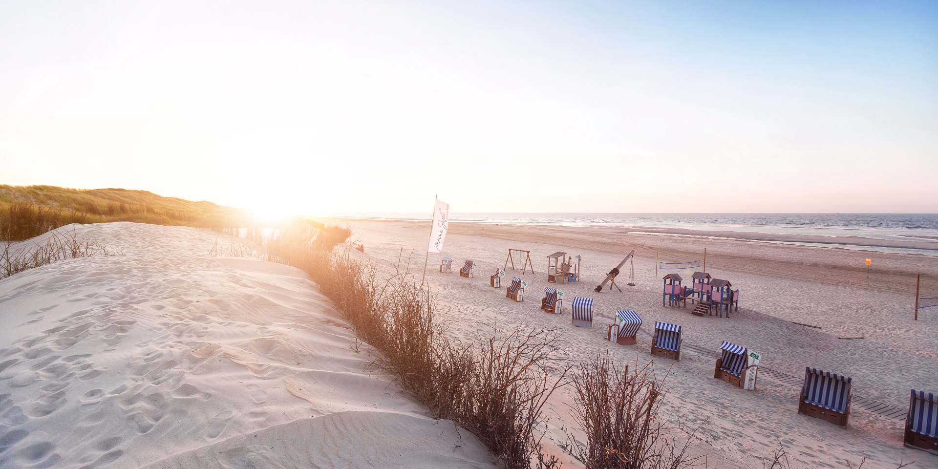 Het strandgedeelte bij de Witte Duin op Norderney, © Staatsbad Norderney GmbH/ Janis Meyer