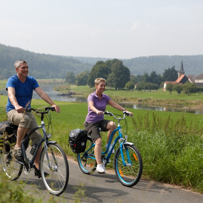 Weser-Radweg, © Weserbergland Tourismus e.V / M. Gloger