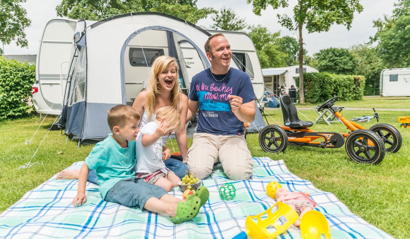 Familie op de camping, © Alfsee GmbH/ Danny Rothe