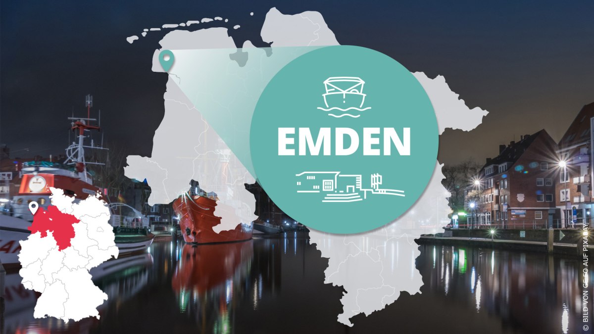 Kaart Emden