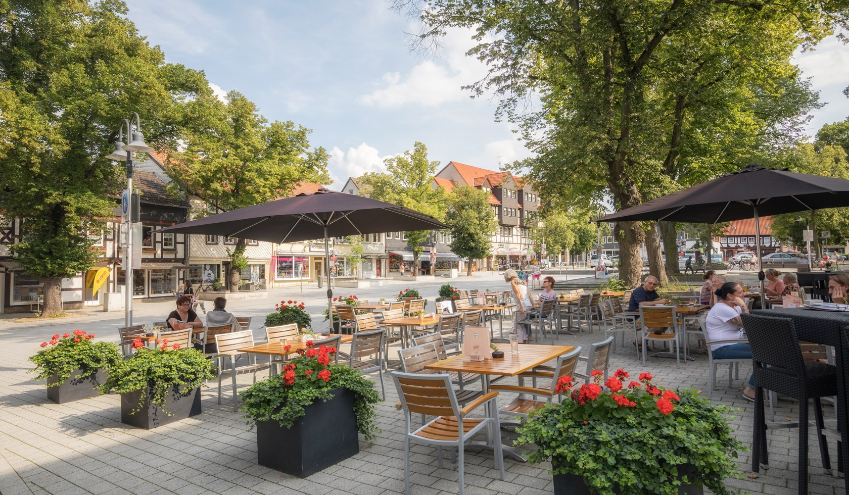 Marktplein in het centrum van Salzgitter-Bad, © Stadt Salzgitter / Andre Kugellis