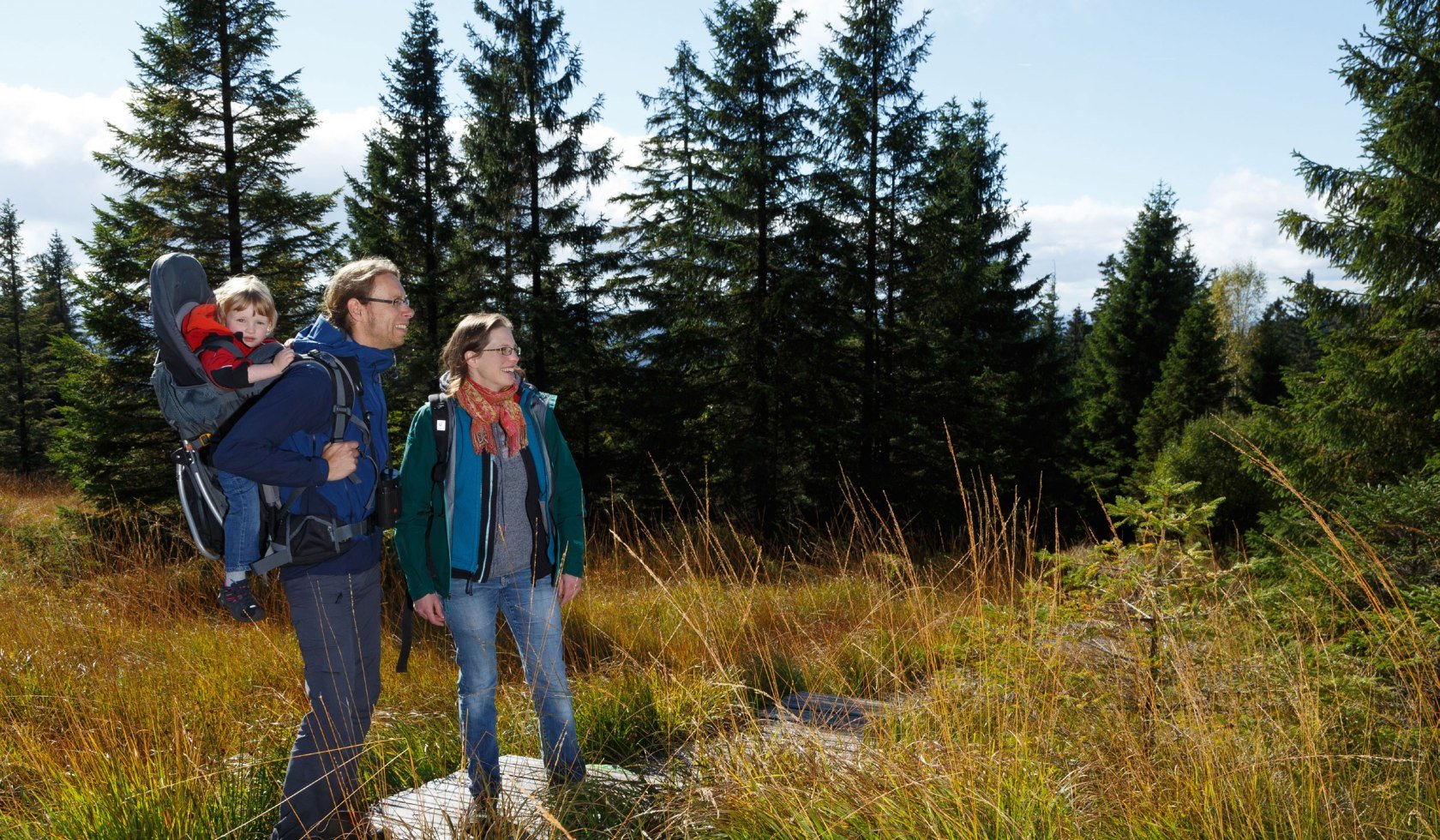 Bezoeker op Hohenkamm, © Nationalpark Harz / Foto Lindenberg