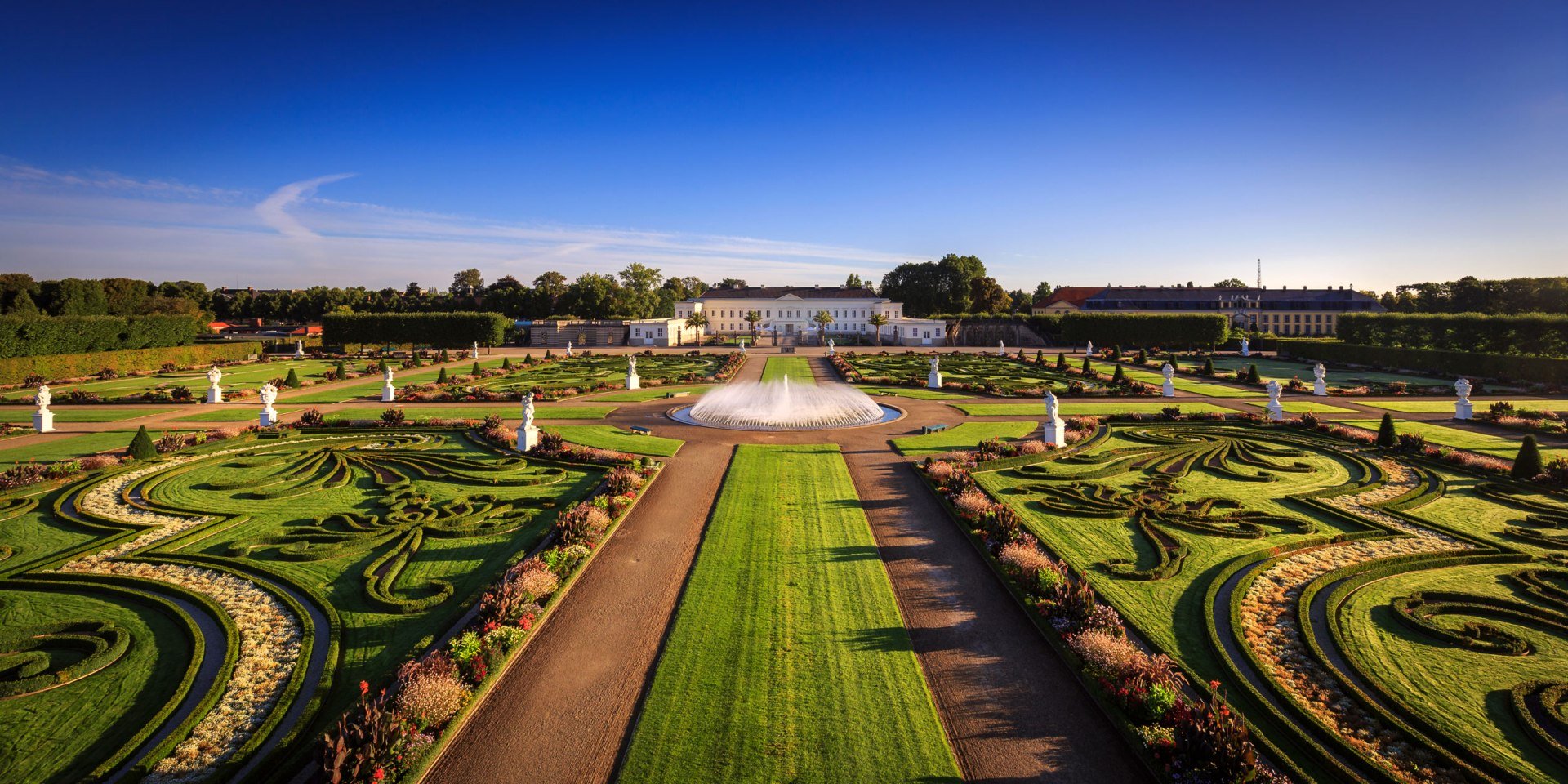 Koninklijke Tuinen van Herrenhausen, © Hannover Marketing & Tourismus GmbH / Lars Gerhards Koninklijke Tuinen van Herrenhausen, © Hannover Marketing & Tourismus GmbH / Lars Gerhards