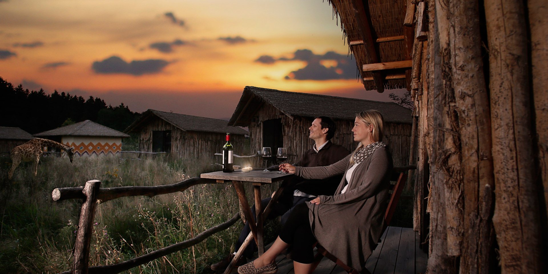 Masai-Mara-Lodges im Serengeti-Park, © Serengeti-Park Hodenhagen GmbH