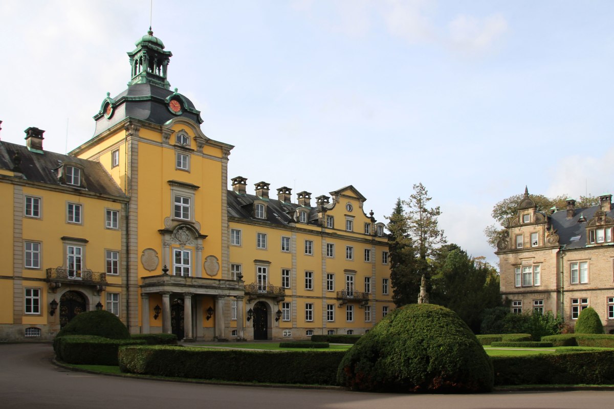 Kasteel Bückeburg vanuit het vooraanzicht, © Burgdame.de/ Eva Adamek