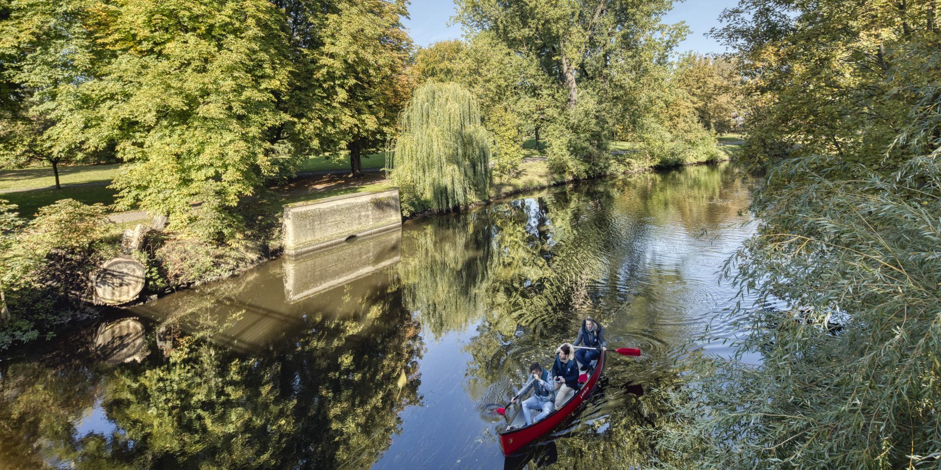 Kanoën op de Oker, © Christian Bierwagen
