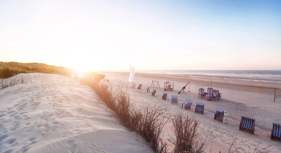 Het strandgedeelte bij de Witte Duin op Norderney, © Staatsbad Norderney GmbH/ Janis Meyer