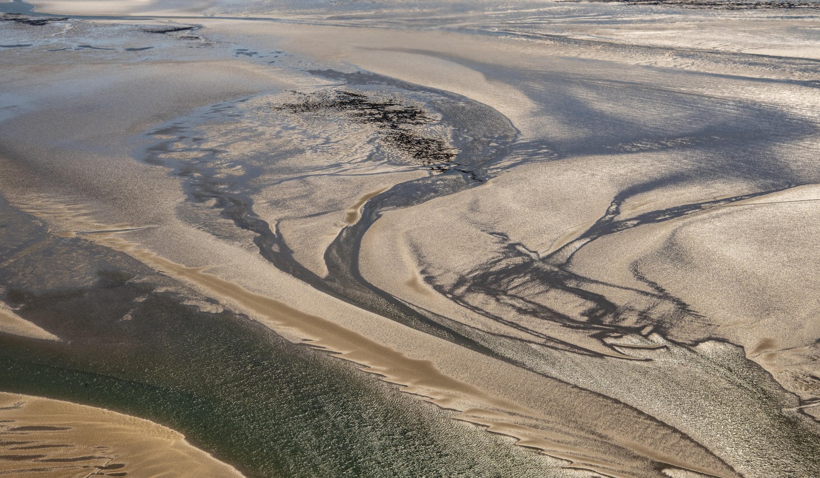 Luchtfoto van de Nedersaksische Waddenzee, © Willi Rolfes