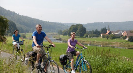 Weser-Radweg, © Weserbergland Tourismus e.V / M. Gloger