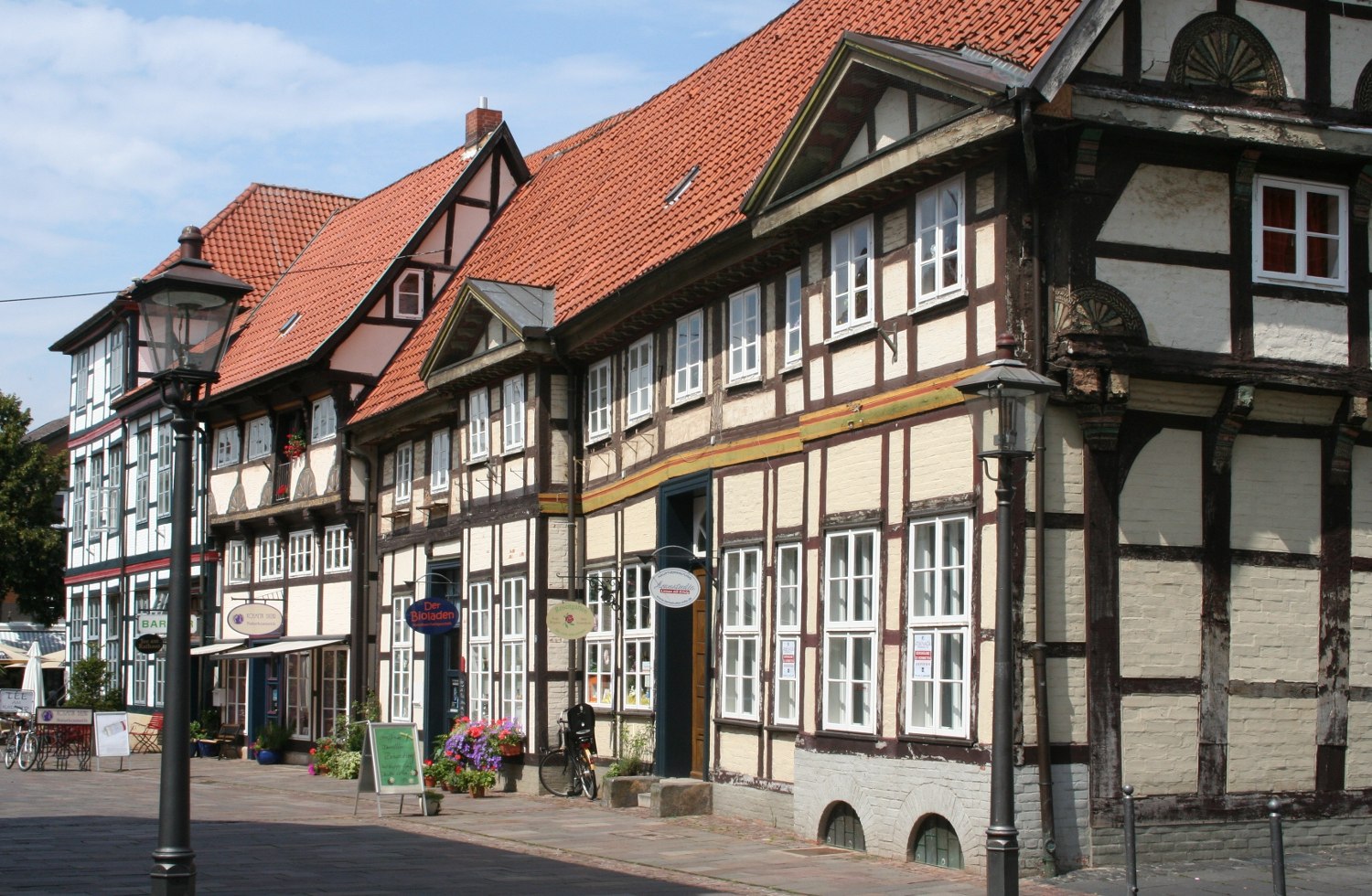 De prachtige vakwerkhuizen in het oude centrum van Nienburg., © Mittelweser-Touristik GmbH