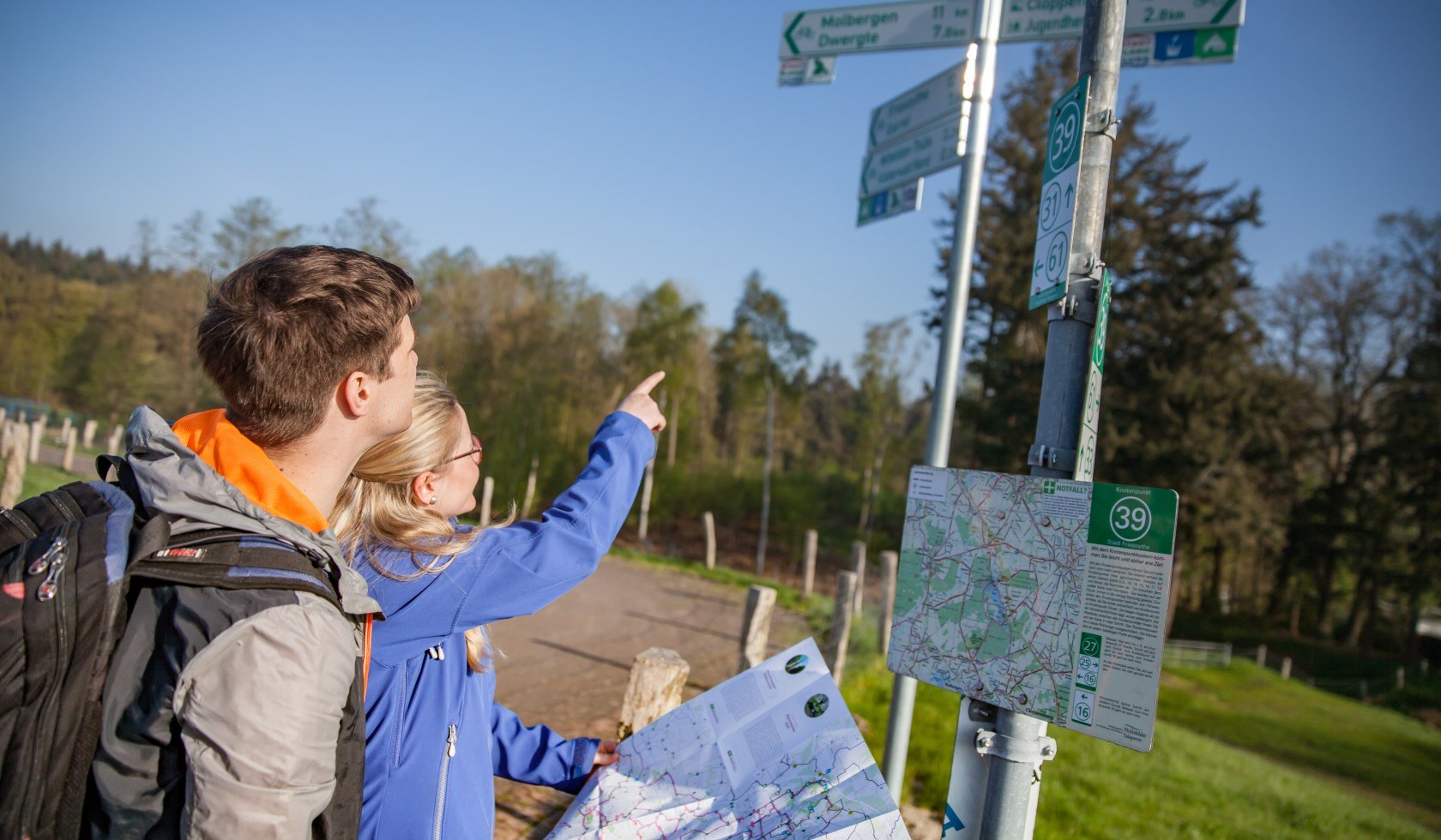 Fietsen op getallen in Thüle, © malopo