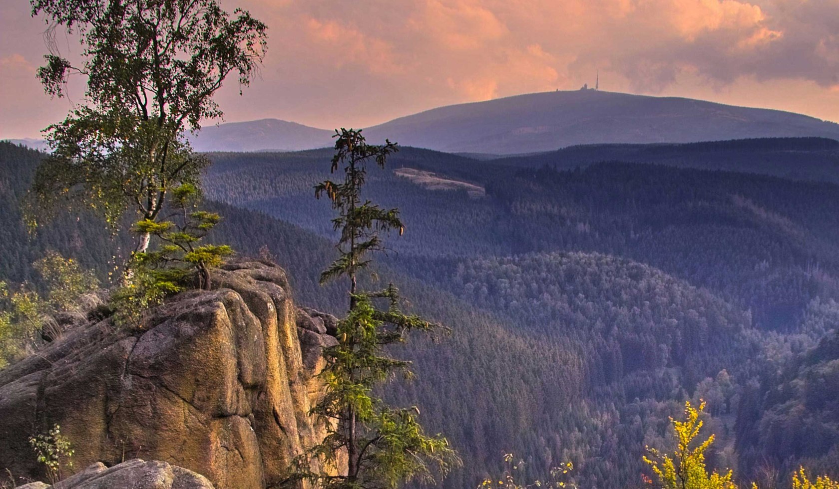 Uitzicht vanaf Rabenklippe, © Nationalpark Harz / Christian Wiesel