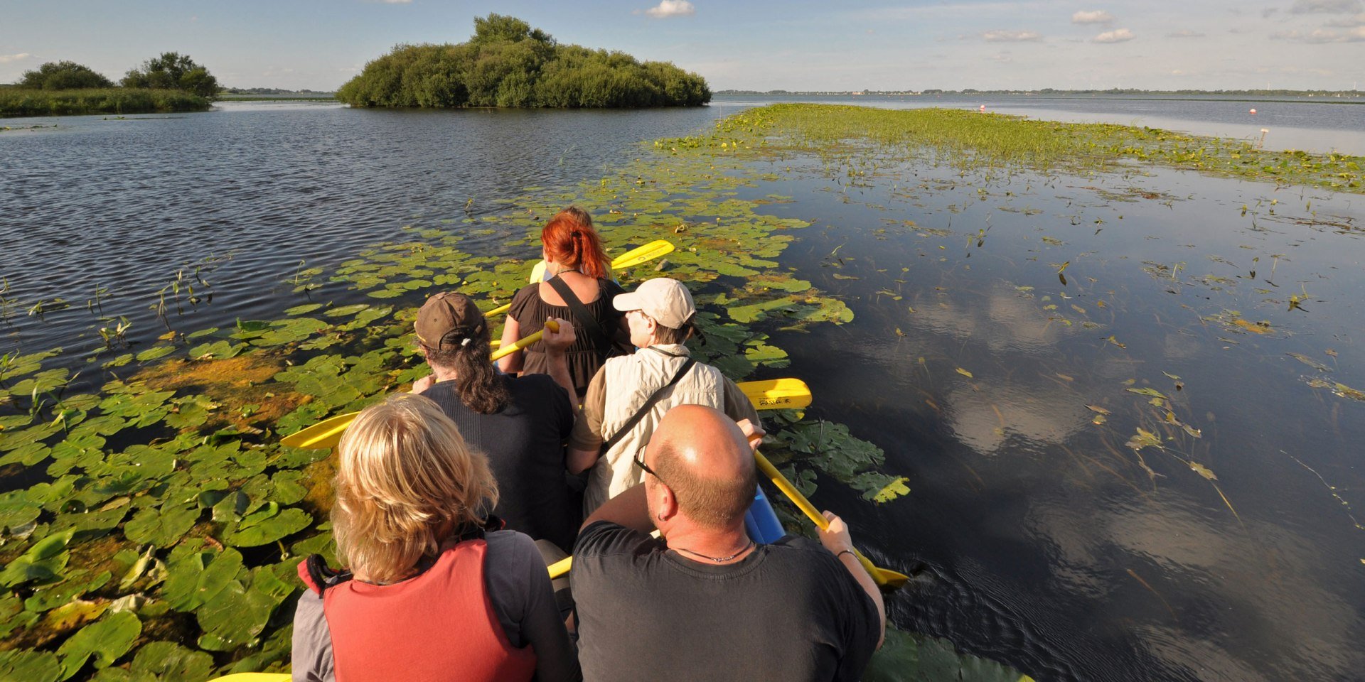 Kanovaren op de Dümmer, © DümmerWeserLand-Touristik/ Oliver Lange