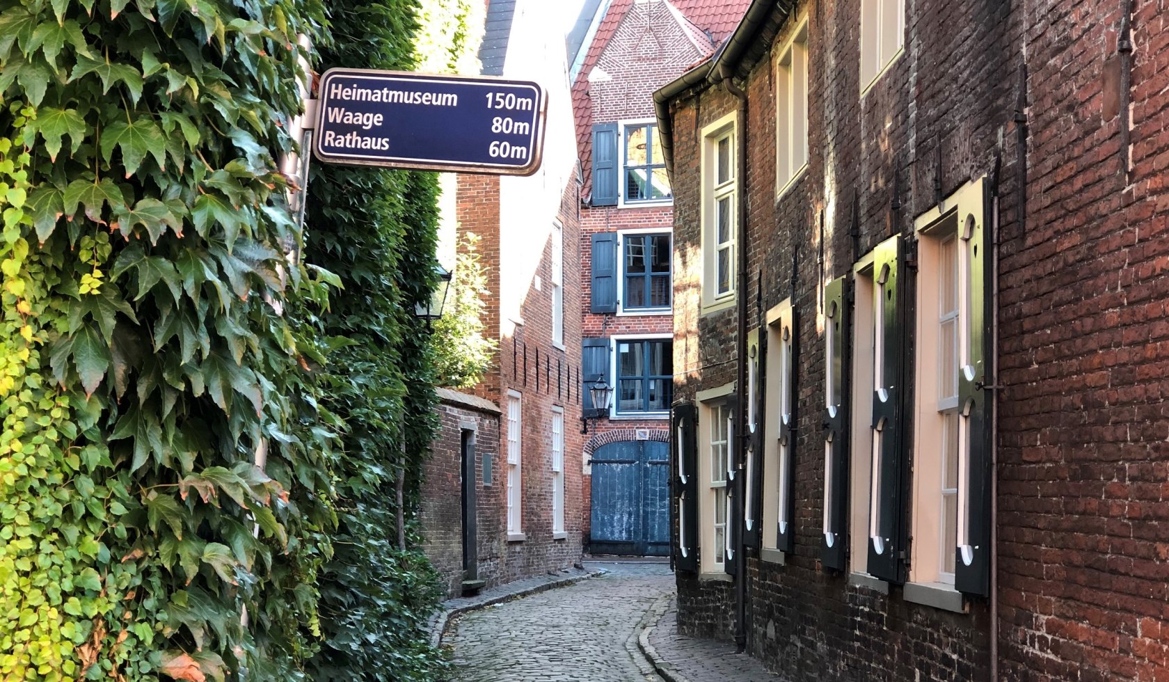 Wilhelminengang in de oude binnenstad van Leer, © Stadt Leer / S. Densow