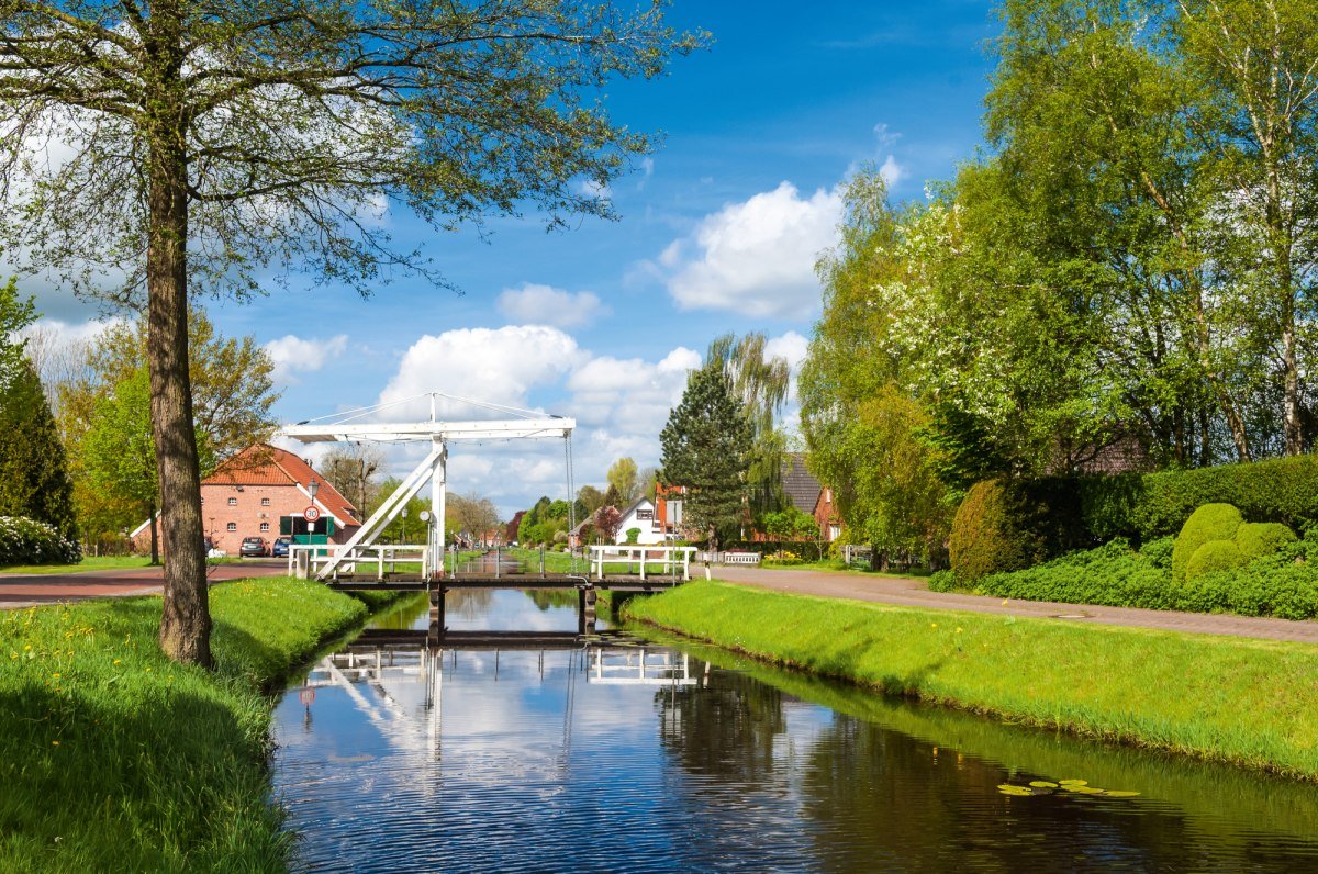 Fehn Brug in Westgroßefehn , © Deutsche Fehnroute / Gerd Kaja