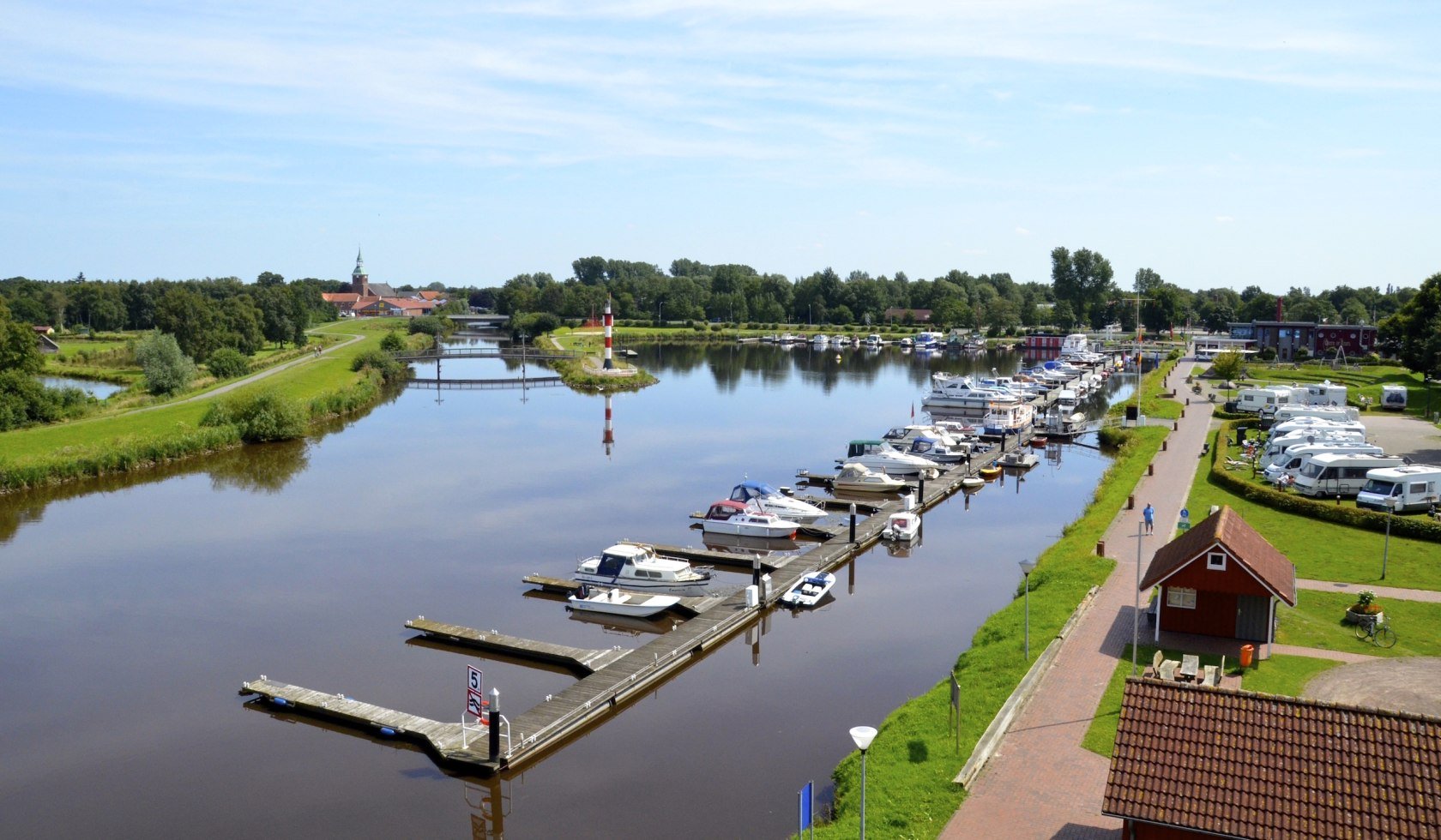 Barßel haven in het Oldenburgse Münsterland, © W. Stelljes