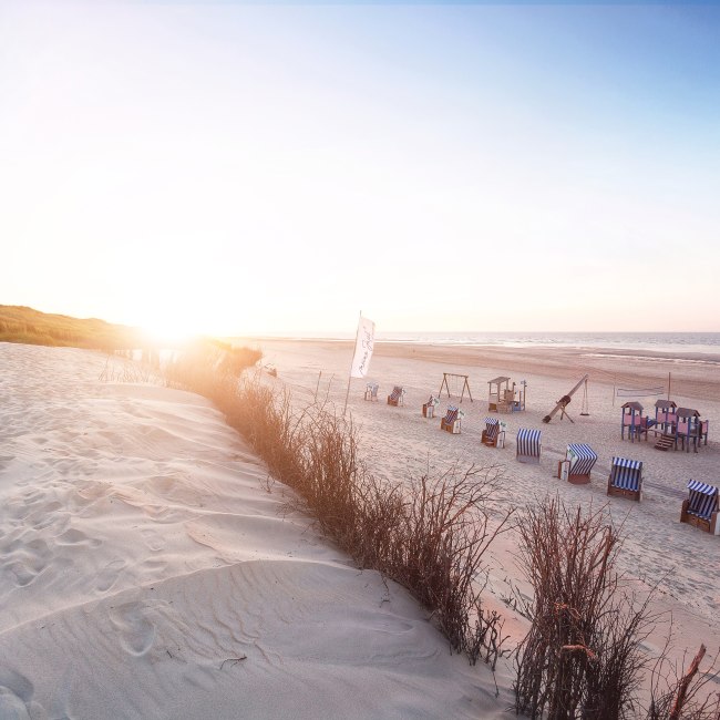 Het strandgedeelte bij de Witte Duin op Norderney, © Staatsbad Norderney GmbH/ Janis Meyer