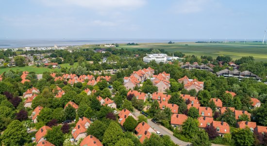 Luchtfoto van het park, © Center Parcs