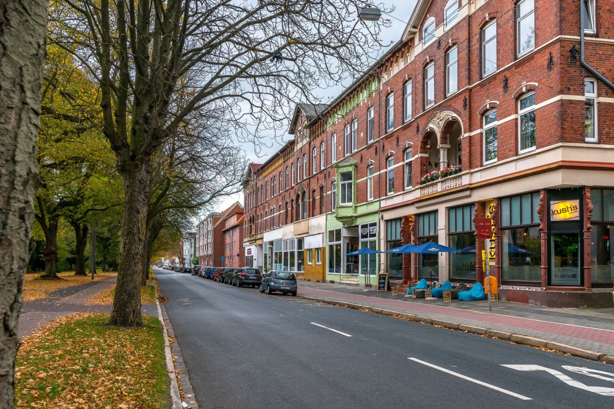 Herfstfoto van de Rheinstraße in Wilhelmshaven Südstadt, © Rainer Ganske / Wilhelmshaven Touristik & Freizeit GmbH Herfstfoto van de Rheinstraße in Wilhelmshaven Südstadt, © Rainer Ganske / Wilhelmshaven Touristik & Freizeit GmbH