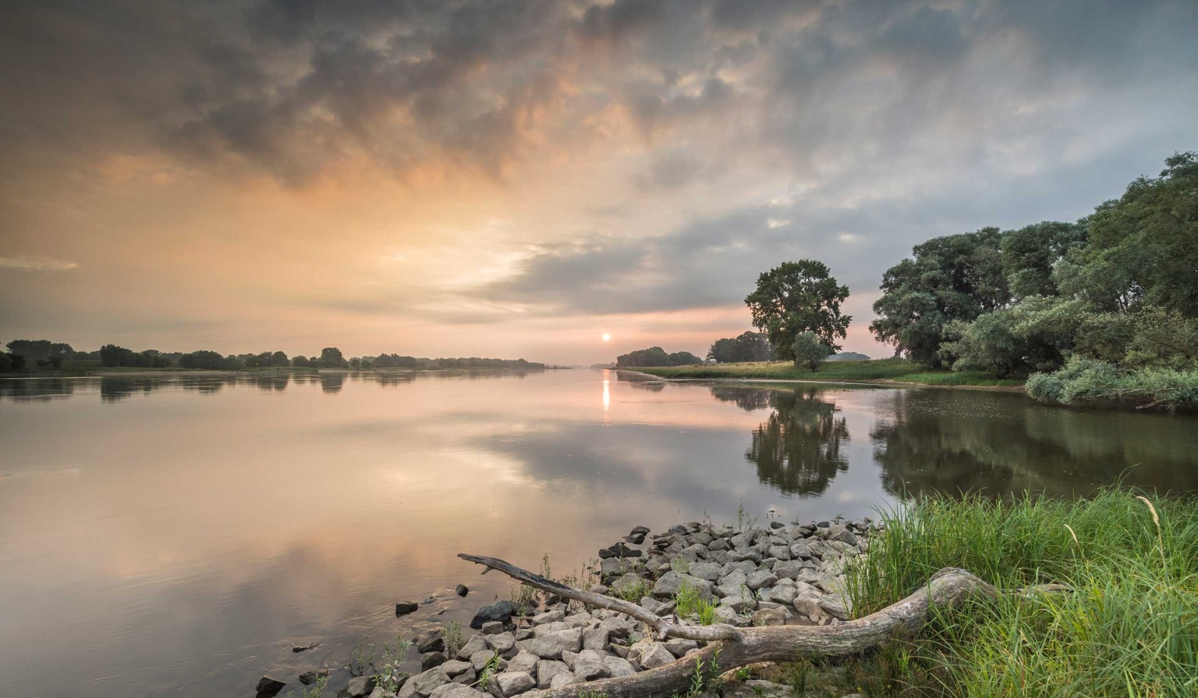 Ochtendstemming Elbe bij Gorleben, © TMN / Dieter Damschen