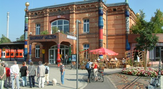 Hundertwasser banegården i Uelzen, © Heideregion Uelzen