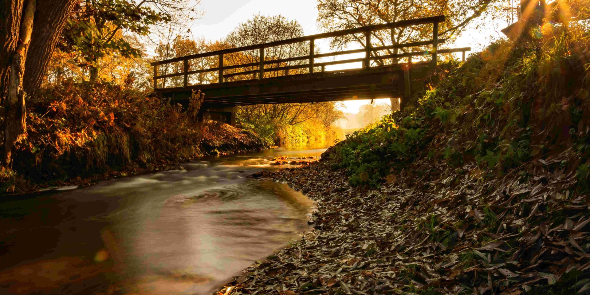 Brug bij de rivier, © Touristikverband Landkreis Rotenburg (Wümme) e.V. / Björn Wengler