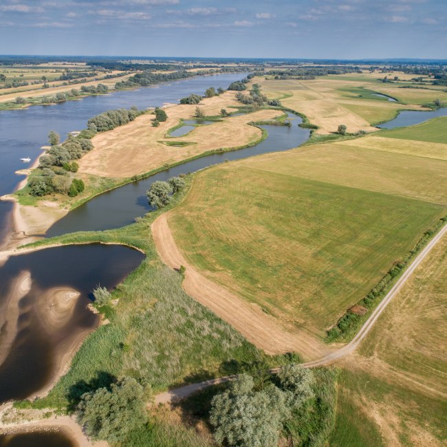 Vogelperspectief over de Elbe, © TMN/Jürgen Borris