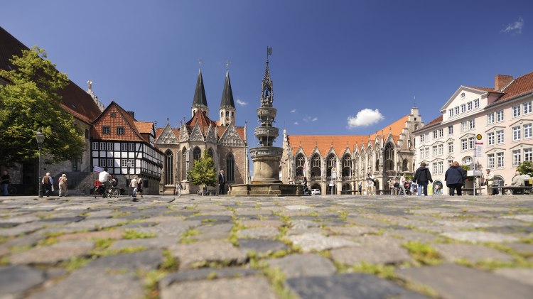 De oude stadsmarkt met zijn fontein, © Braunschweig Stadtmarketing GmbH / Daniel Möller